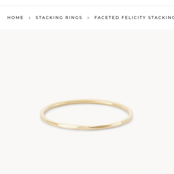 Bluboho Gold Stacking Ring - Picture 5 of 5
